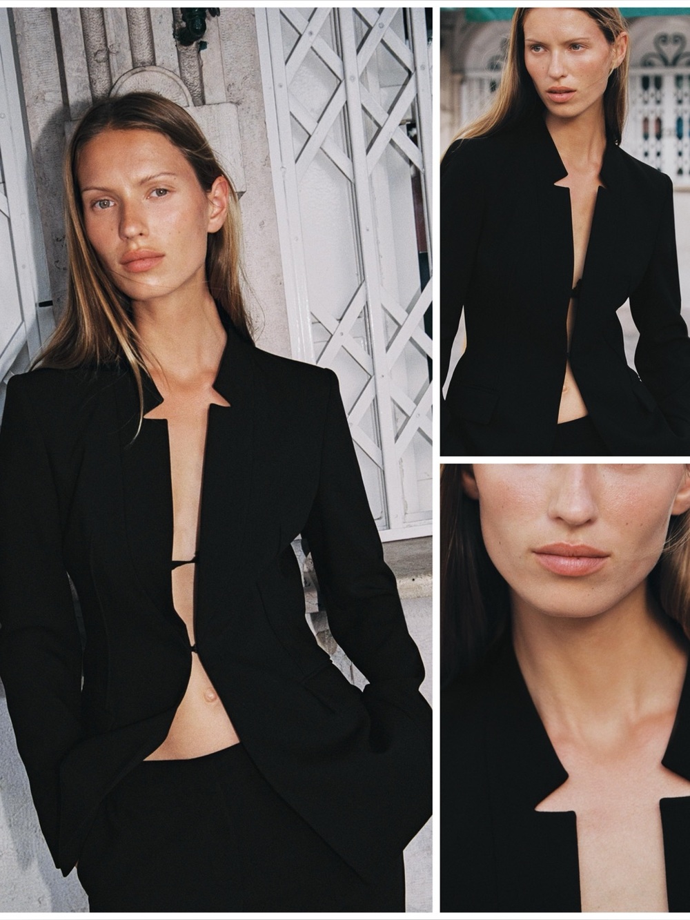 ZARA ~ Inverted Lapel Blazer
